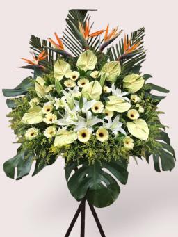 Condolence flower basket 5