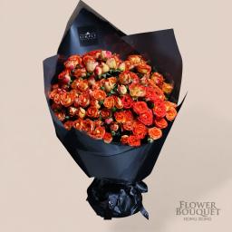Orange rose bouquet