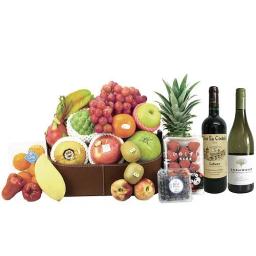 Father's Day Premium Mid-Autumn Fruit Basket + Imported Red Wine