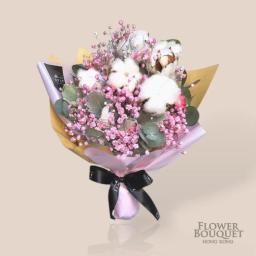 Korean cotton + pink star flower graduation bouquet