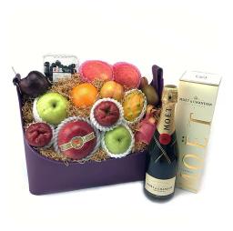 Top business Dragon Boat Festival fruit basket + MOET champagne RL388W