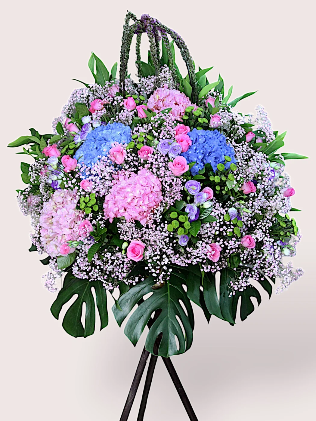 opening flower basket