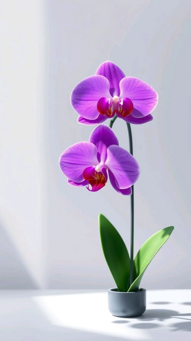 Orchids in pots